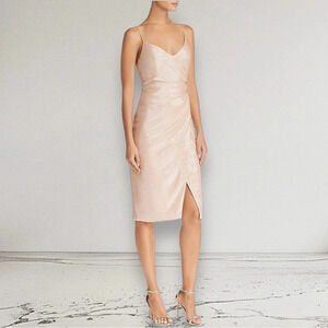 NWT BLACK HALO Bowery Sheath Dress in Apricot Size 8